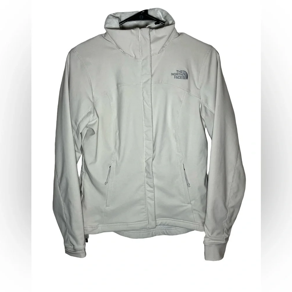 The North Face Women’s White Soft Shell Jacket Size S - Excellent Condition - Picture 4 of 8